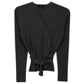 Wrap Pointelle Knit Top