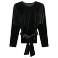 Velour Wrap Top