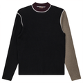 Mock Neck Color Blocked Sweater