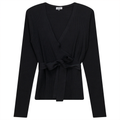 Ribbed Knit Wrap Top