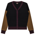 Color Blocked Knit Cardigan