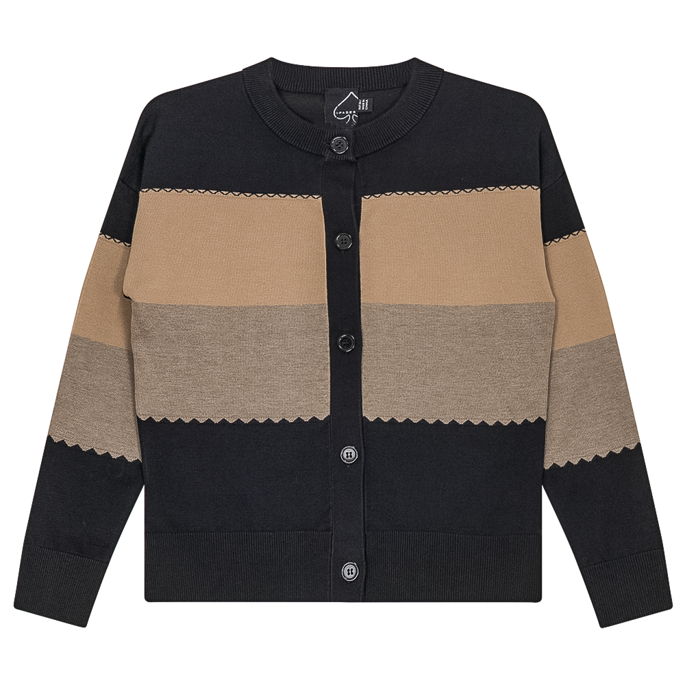 Striped Knit Cardigan