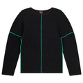 Contrast Piping Sweater