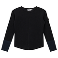 Contrast Cuffs Rib Top