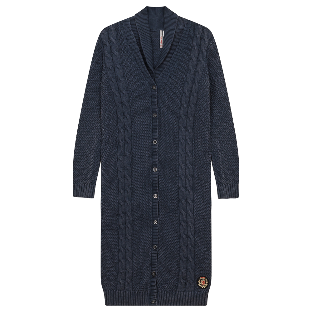 Cable Knit Long Cardigan