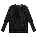 Maternity Stripped Velour Top