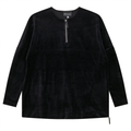 Maternity Henley Velour Zip Top