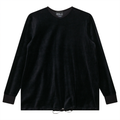 Maternity V-neck Velour Bungee Top