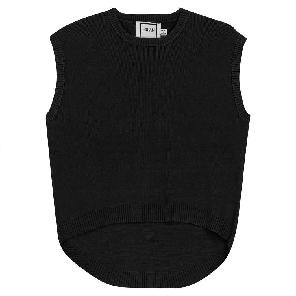 Knit High Low Vest