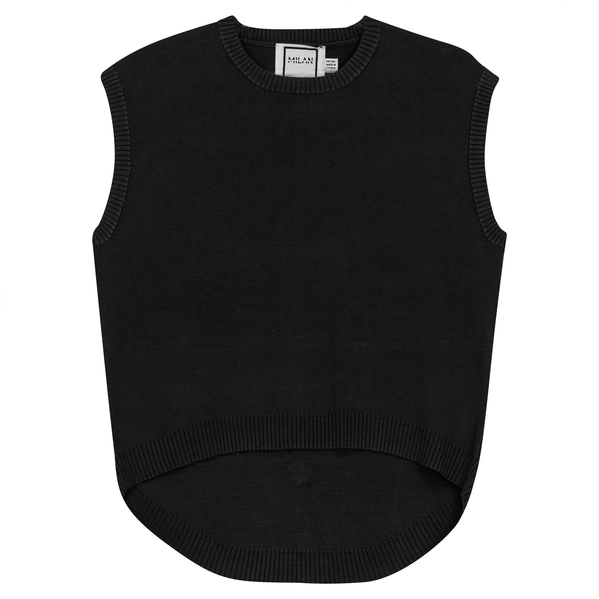 Knit High Low Vest