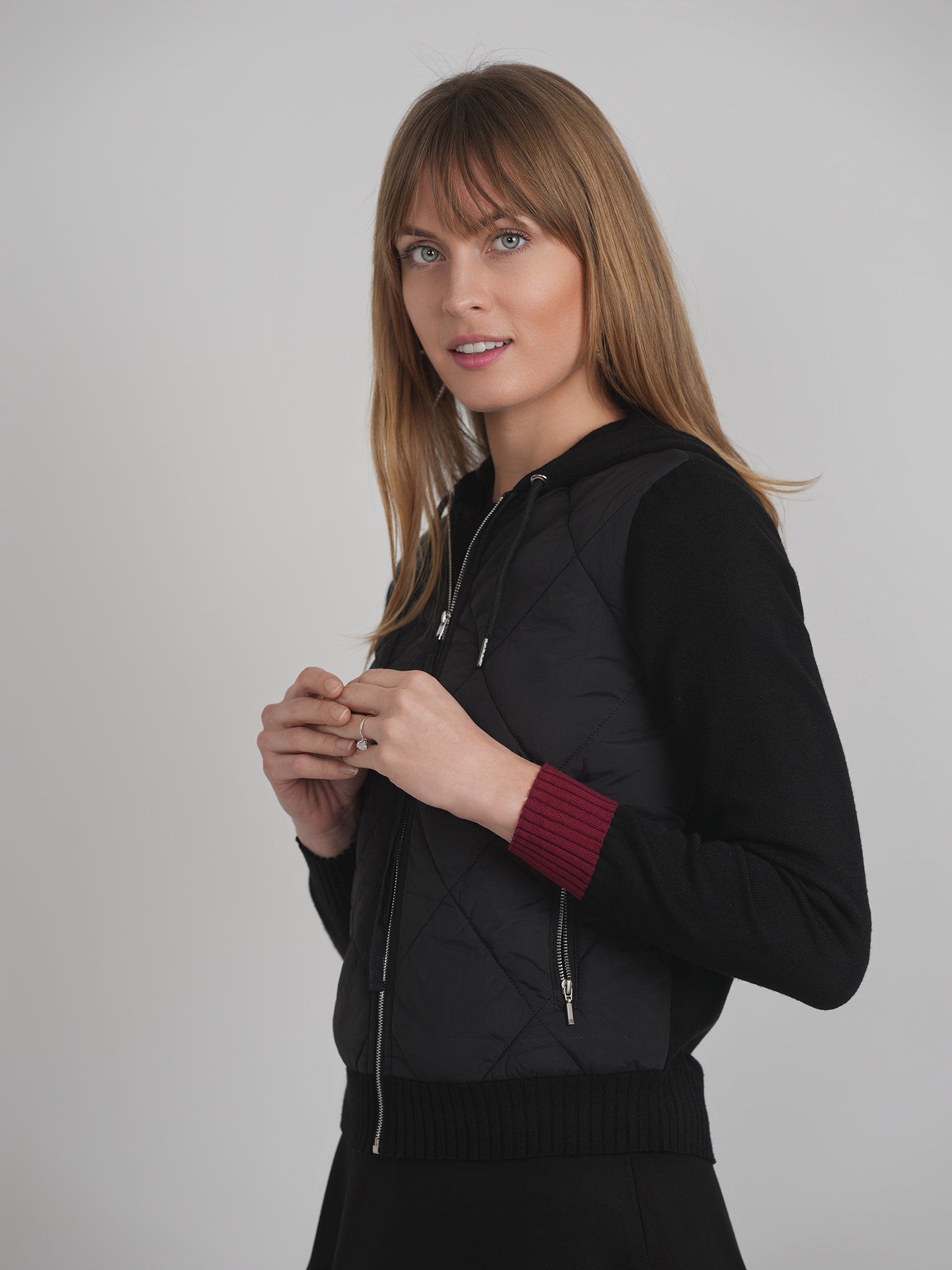 Quilted Bomber Jacket Combo