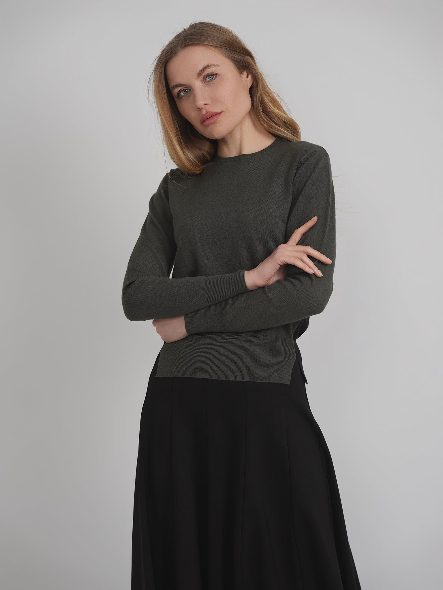 2 Tone Knit Sweater