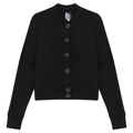 Cropped Sweatshirt Cardigan
