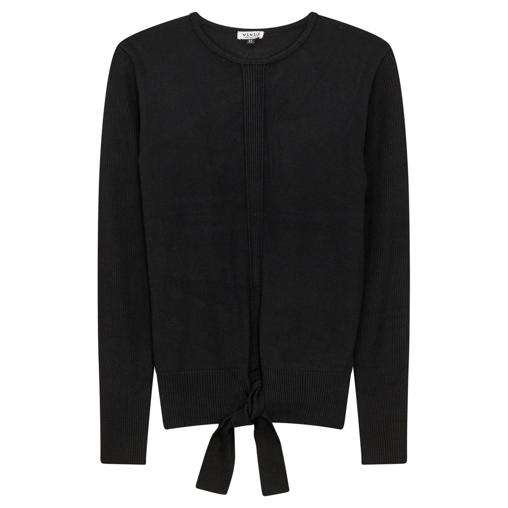 Knit Tie Sweater