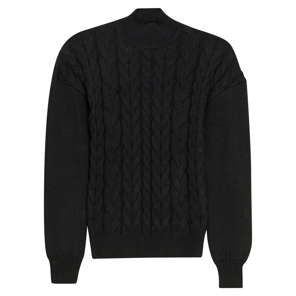 Cable Knit Turtle Neck Sweater