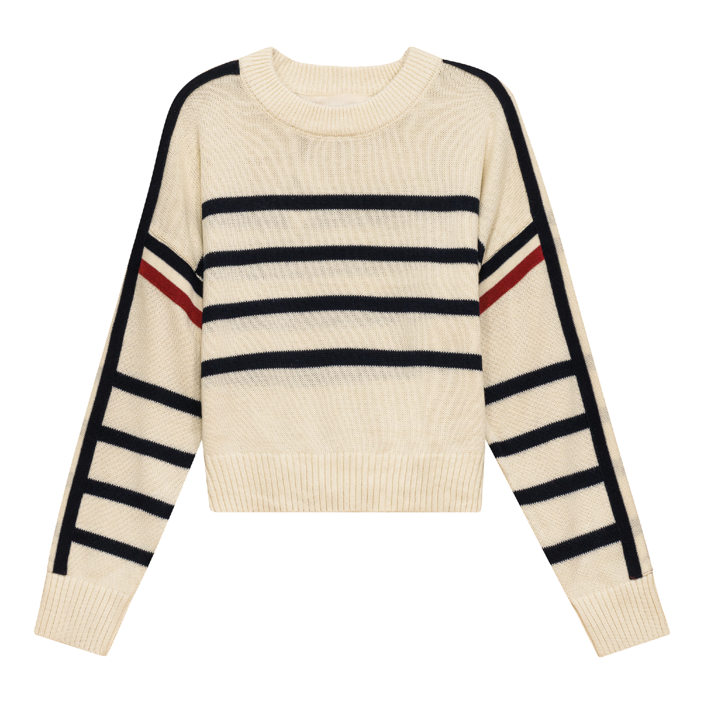 Cropped Drop Shoulder Sweater