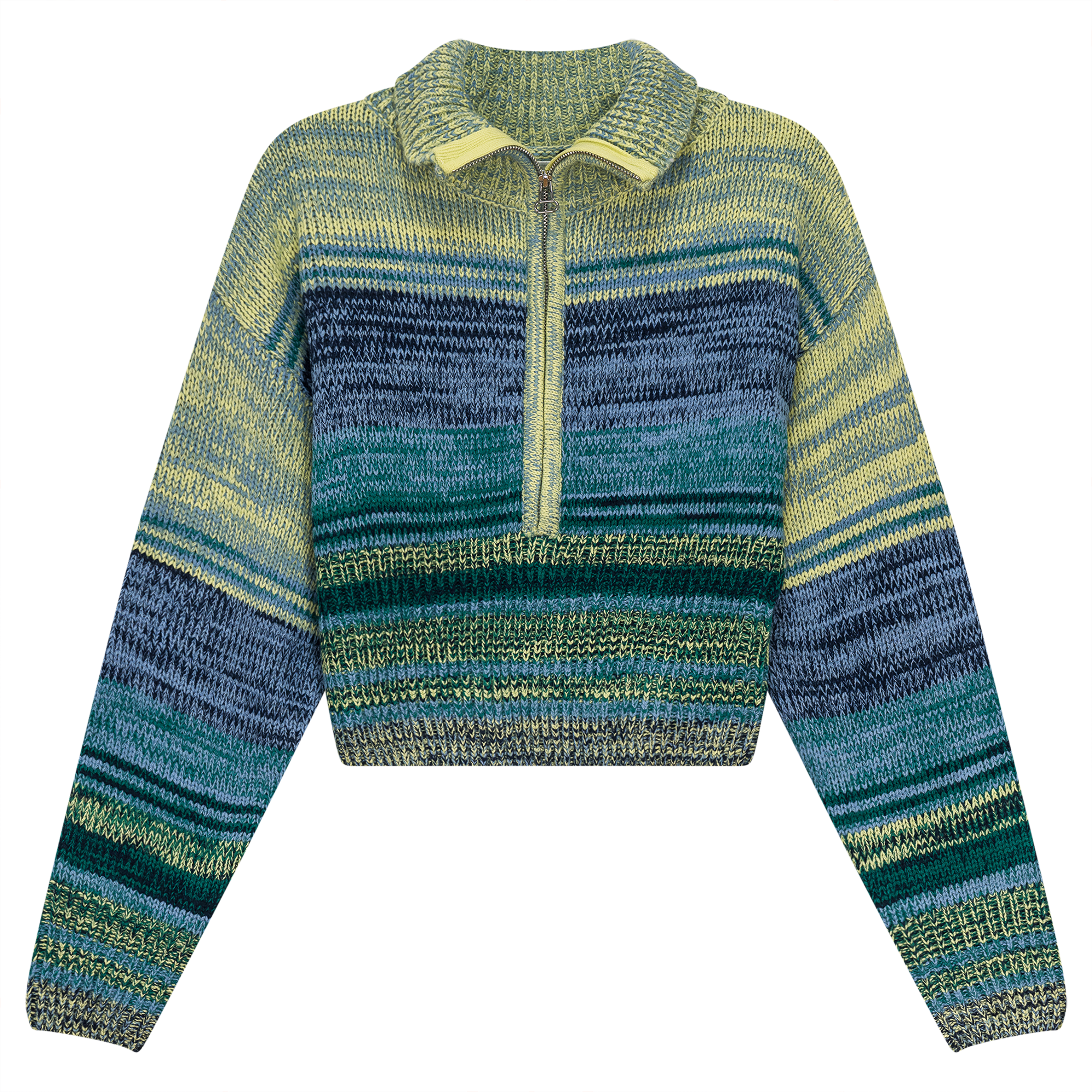 Multicolor Drop Shoulder Sweater