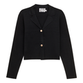 Cropped Knit Blazer