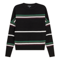 Striped Drop Shoulder Knit Sweater