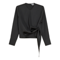 Satin Wrap Blouse