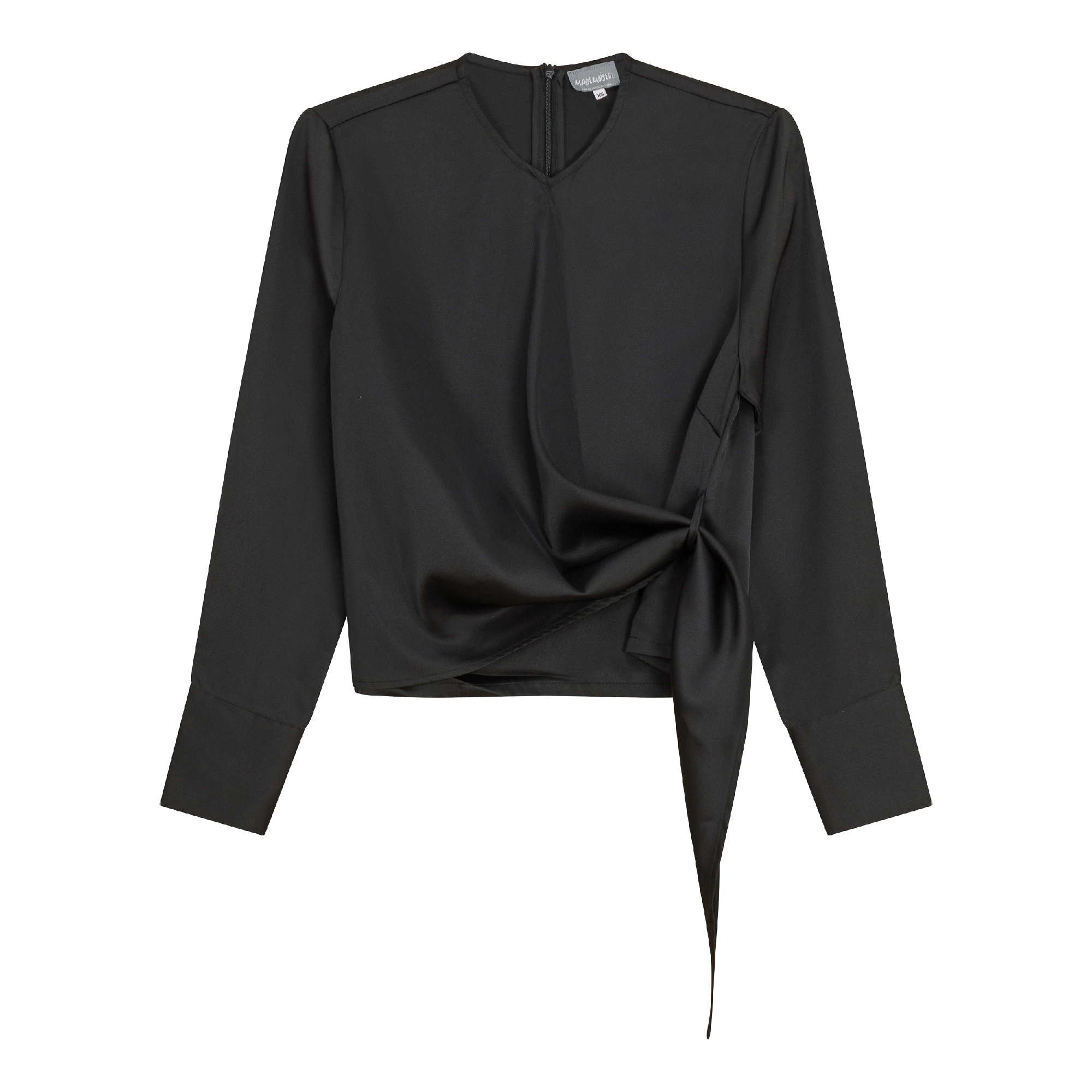 Satin Wrap Blouse