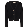 Cropped Knit Cardigan