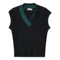 Color Blocked Knit Vest