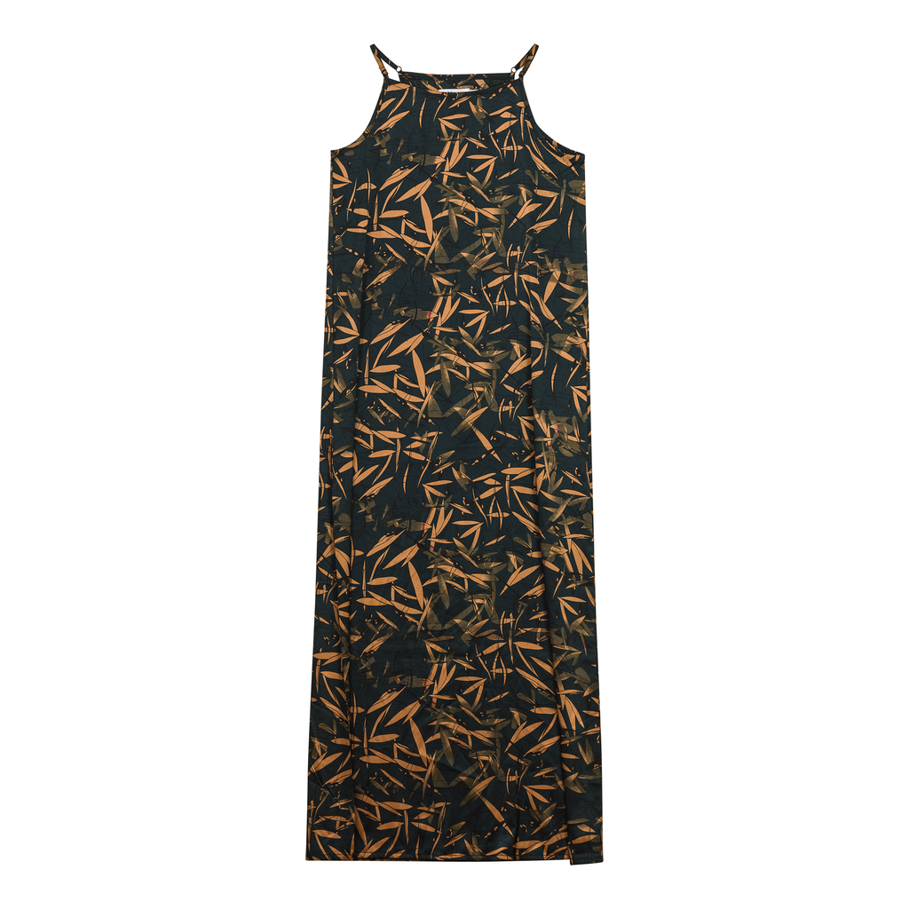 Printed Satin Maxi Jumper