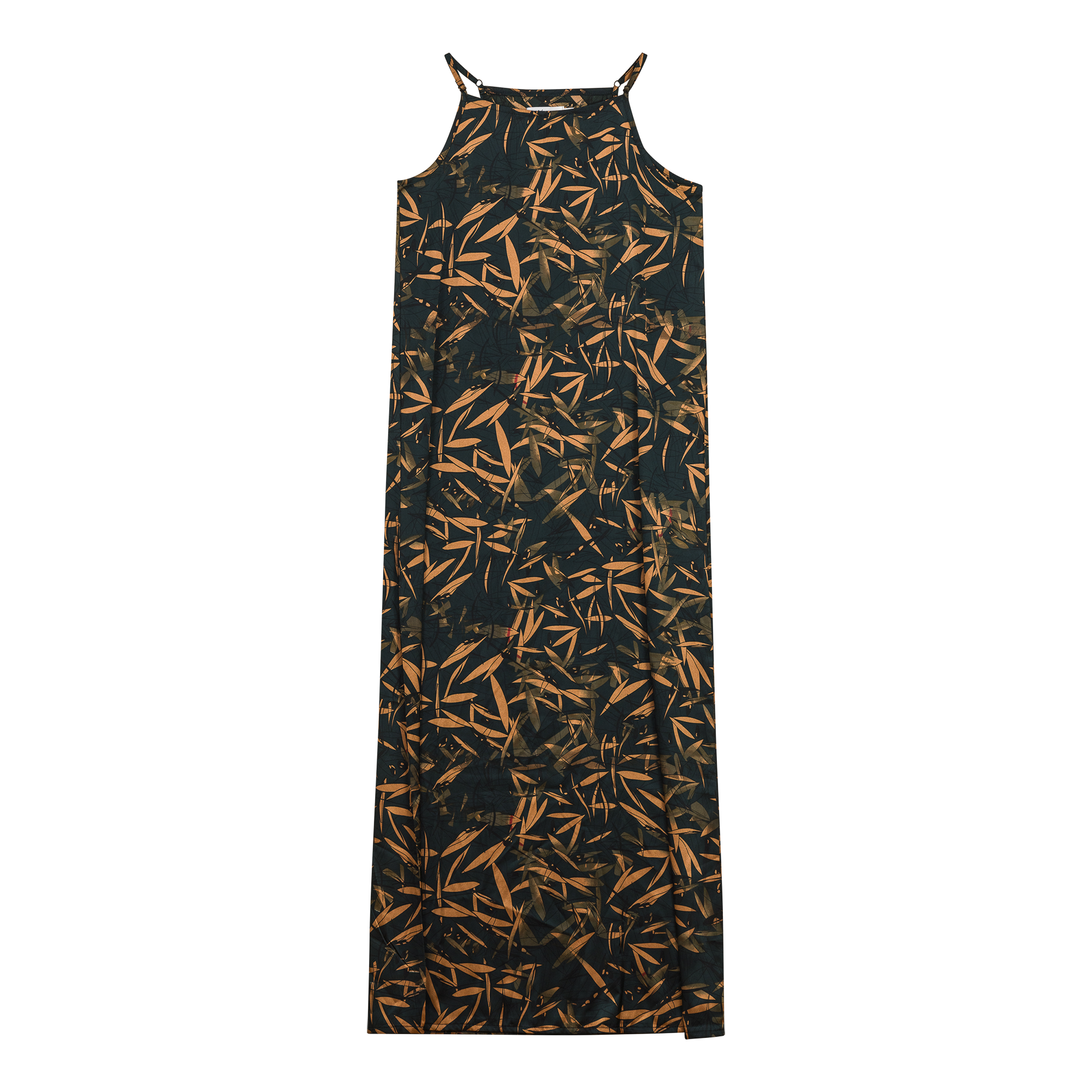 Printed Satin Maxi Jumper