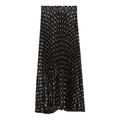 Accordian Pleated Abstract Midi Skirt