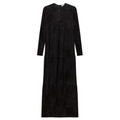 Printed Velour Maxi Dress