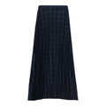 Plaid Accordion Pleated Midi Skirt