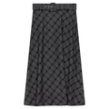 Plaid Belted Skirt