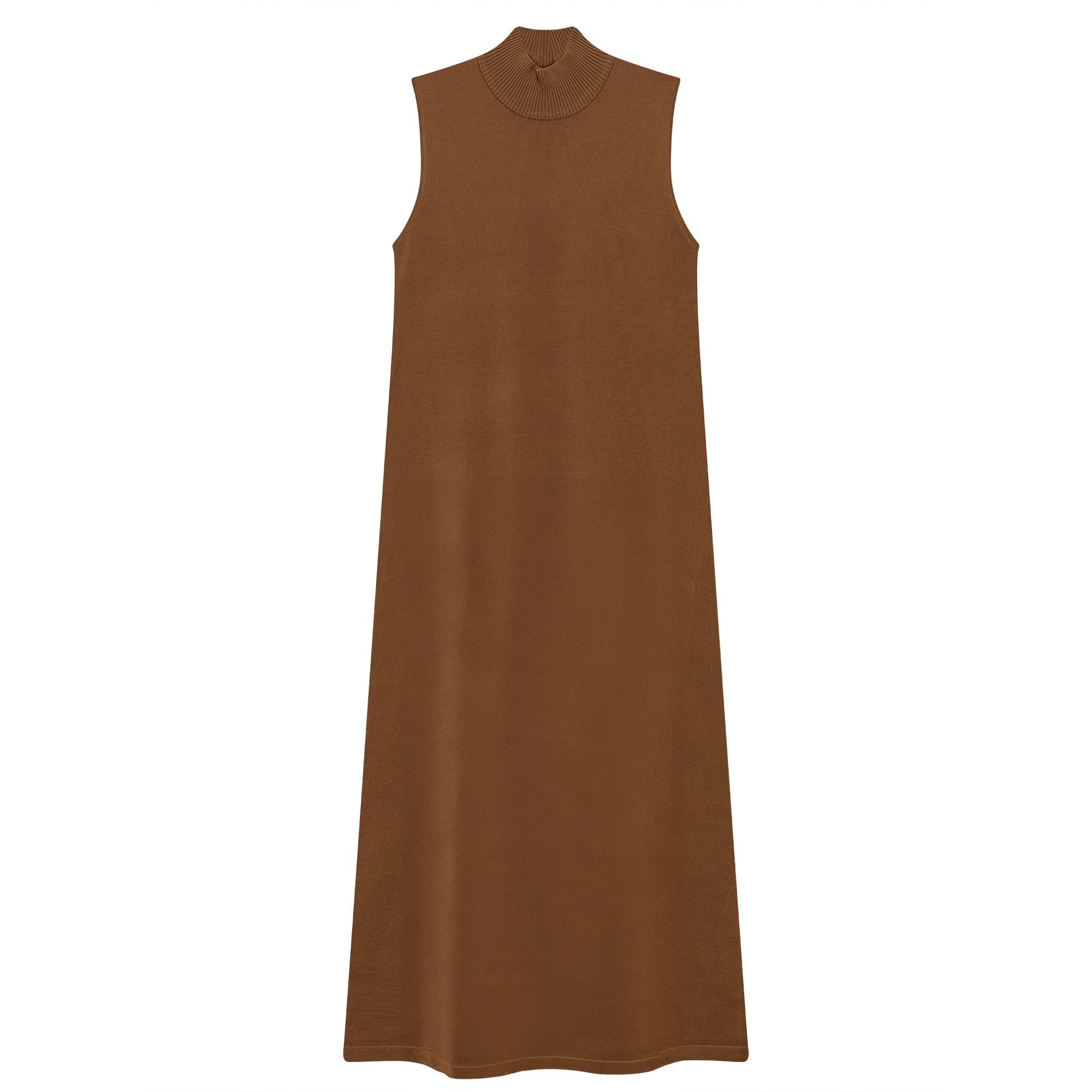 Knit Midi Mock A Line Jumper