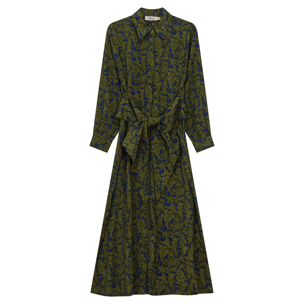 Midi Floral Shirt Dress