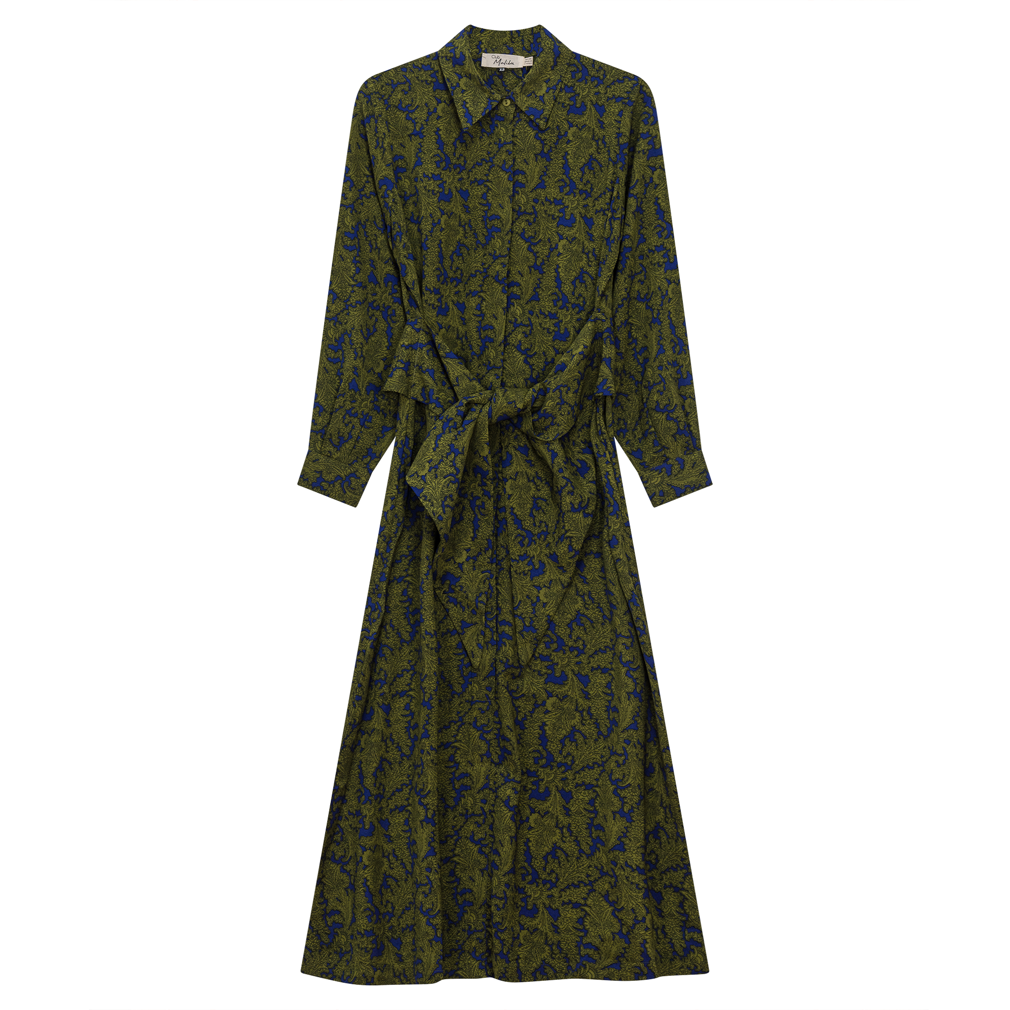 Midi Floral Shirt Dress