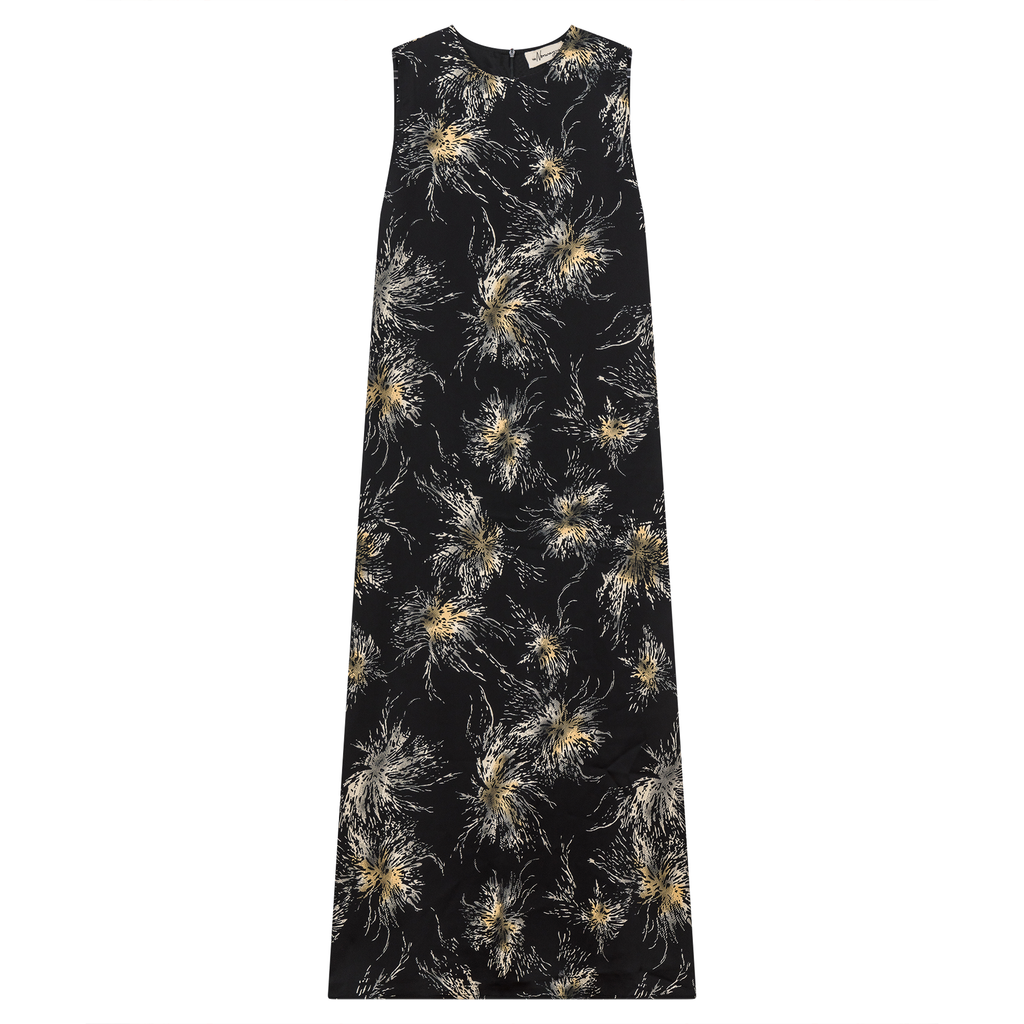 Printed Metalic Chiffon Jumper