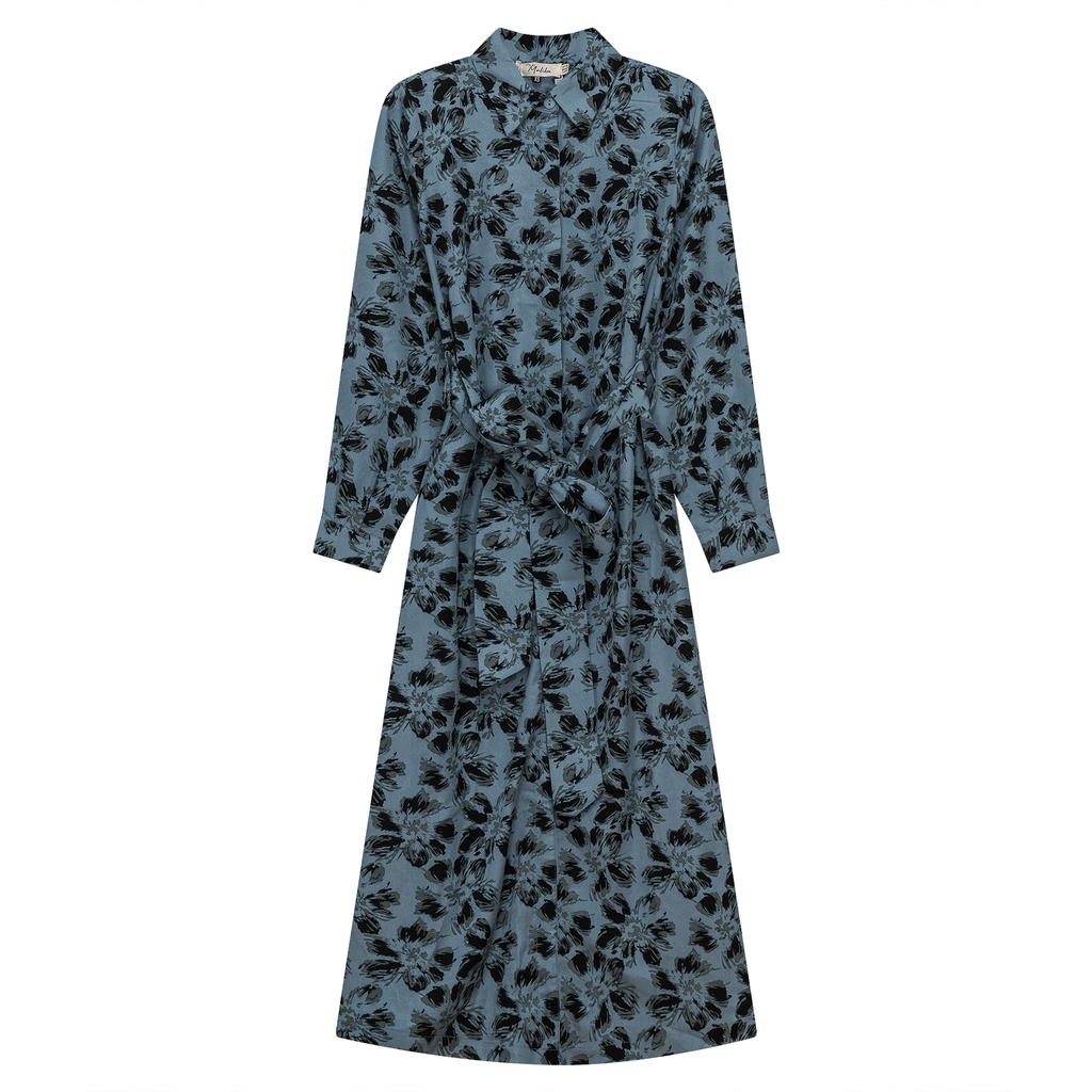 Midi Floral Shirt Dress