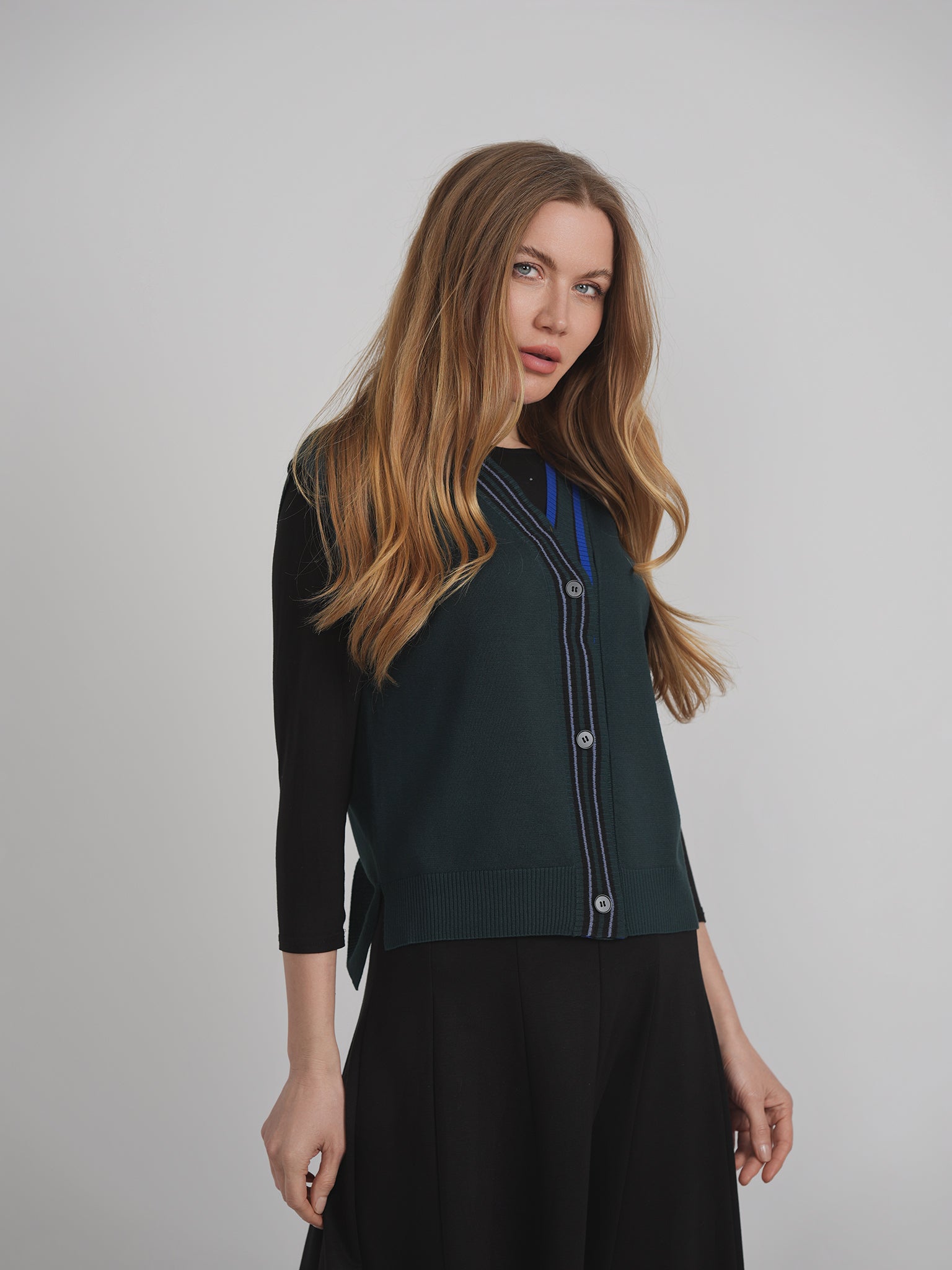 Knit Vest Cardigan