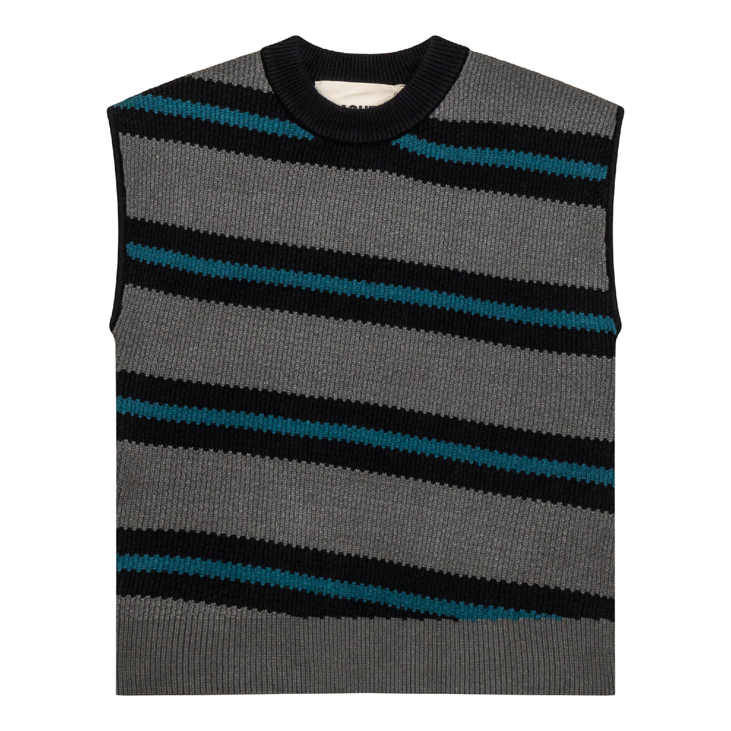 Stripe Knit Sweater Vest