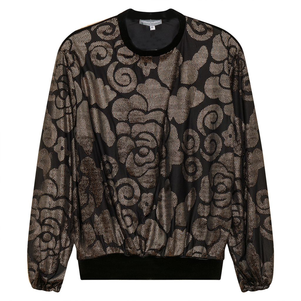 Flocked Velour Rib Bubble Top