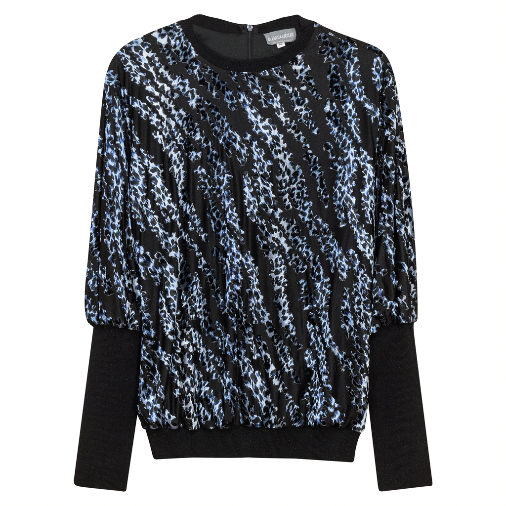 Flocked Velour Rib Bubble Top