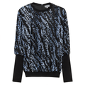 Flocked Velour Rib Bubble Top