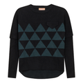 High Low Knit 2 Tone Sweater
