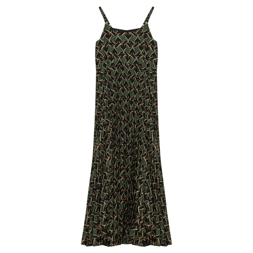 Accordian Pleated Midi Jumper