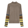 Turtle Neck Combo Sweater