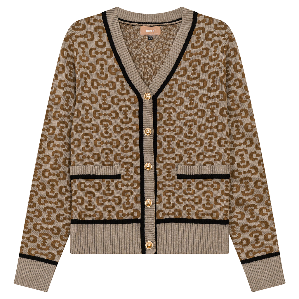 Printed Knit Cardigan