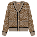 Printed Knit Cardigan