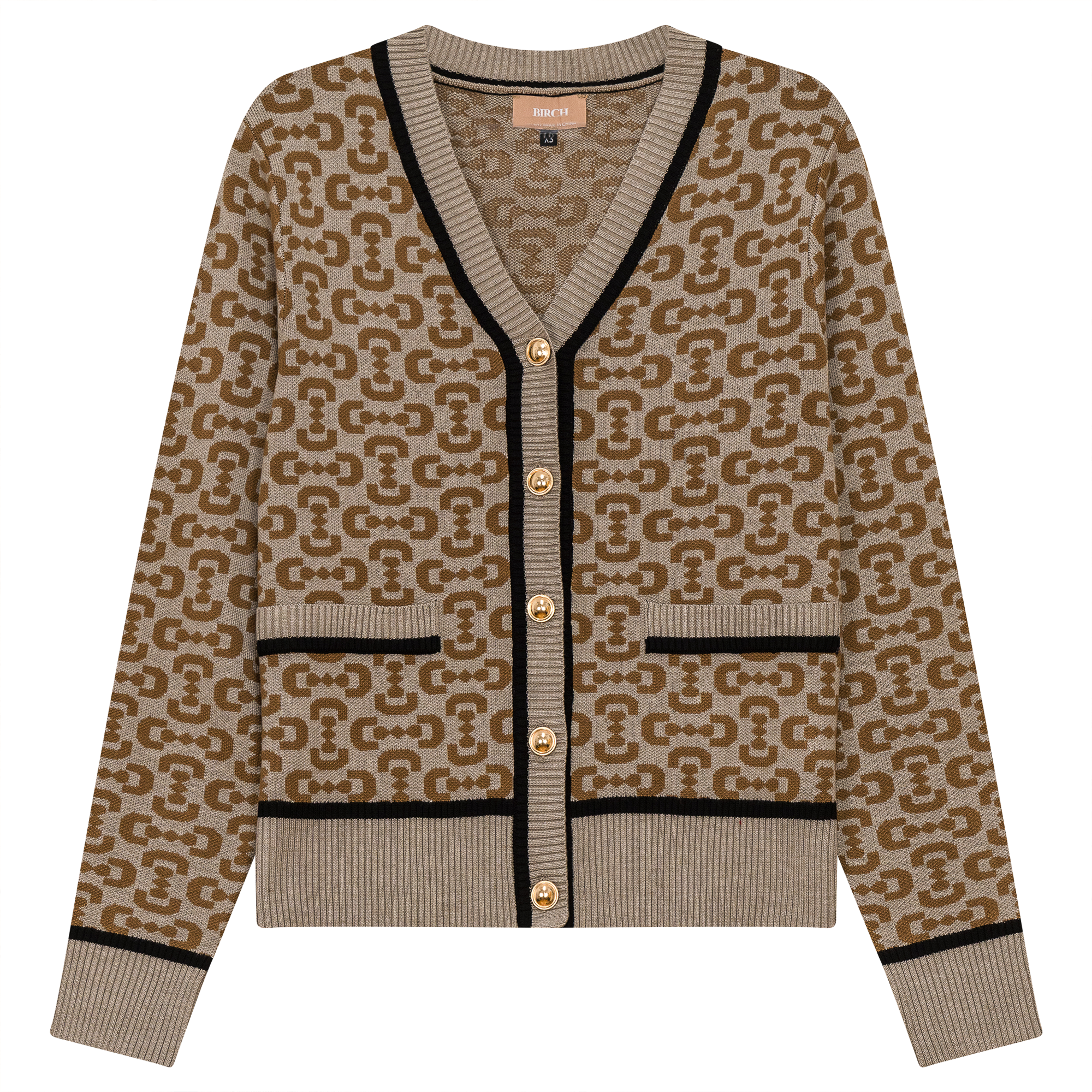 Printed Knit Cardigan