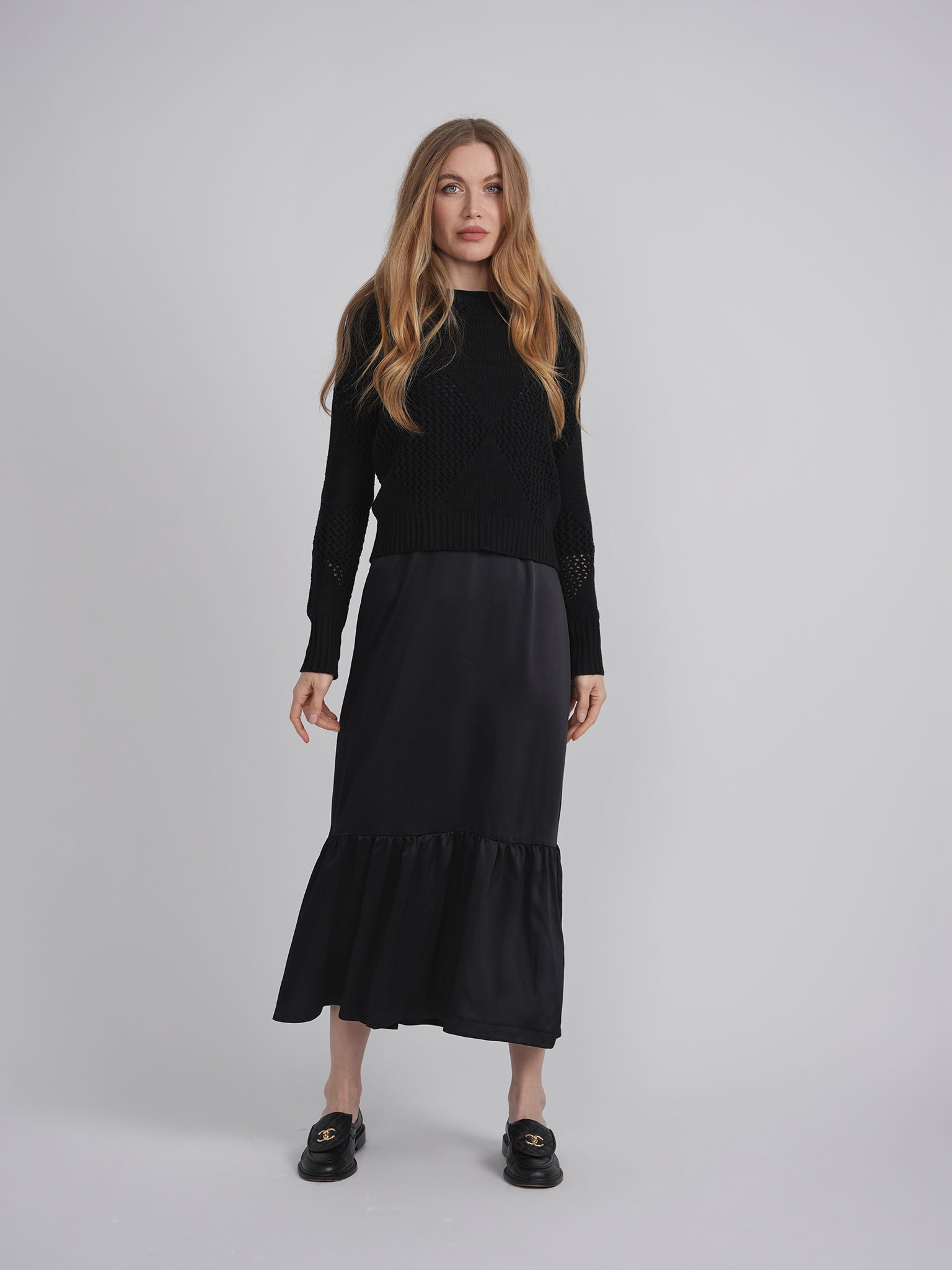 Knitted Boucle Sweater